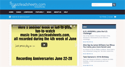 Desktop Screenshot of jazzleadsheets.com