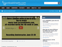 Tablet Screenshot of jazzleadsheets.com